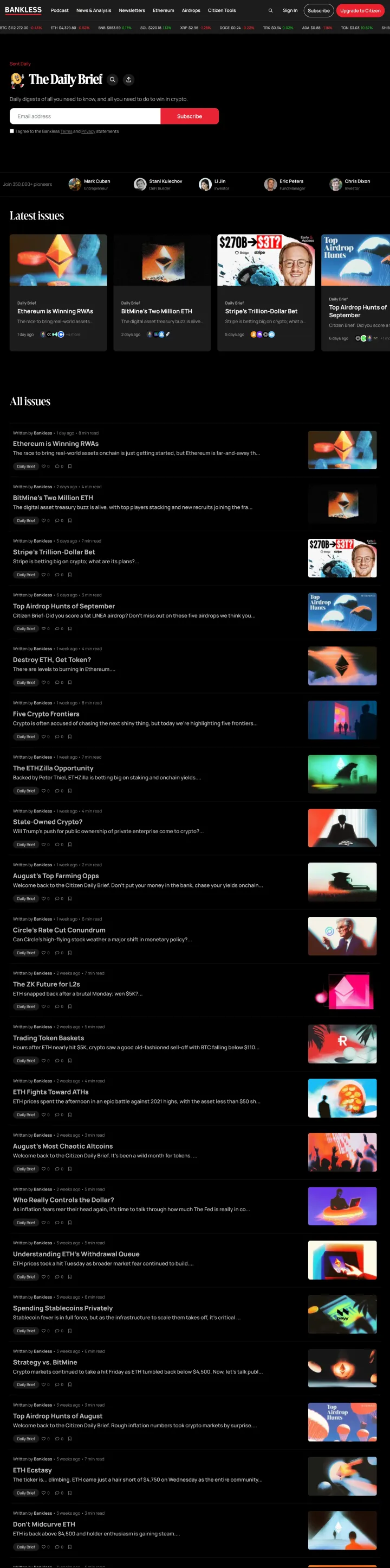 The Daily Brief Screenshot