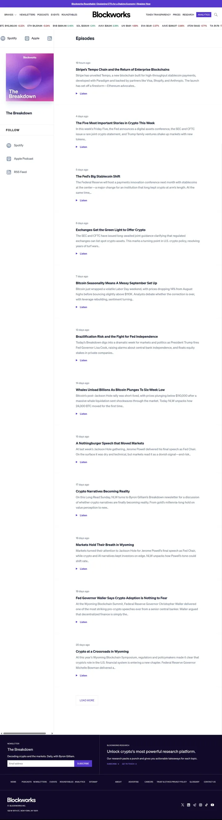 The Breakdown Podcast Screenshot