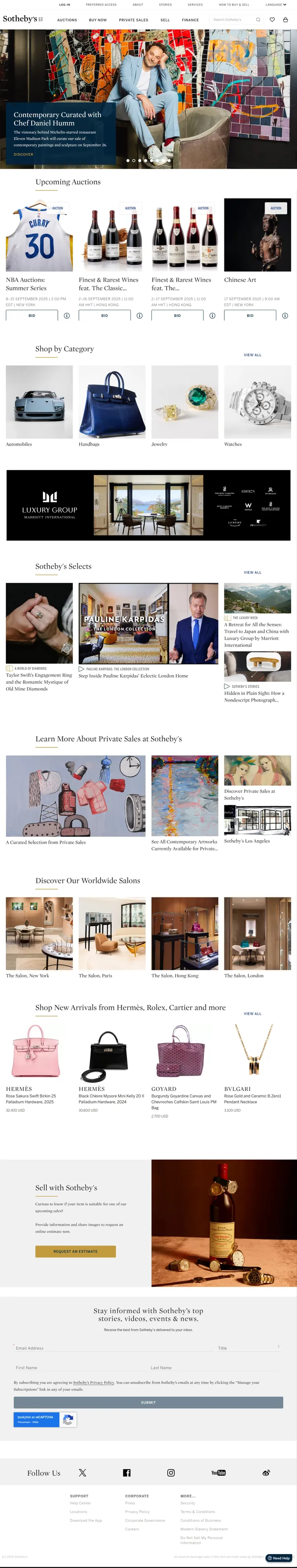 Sotheby's Screenshot