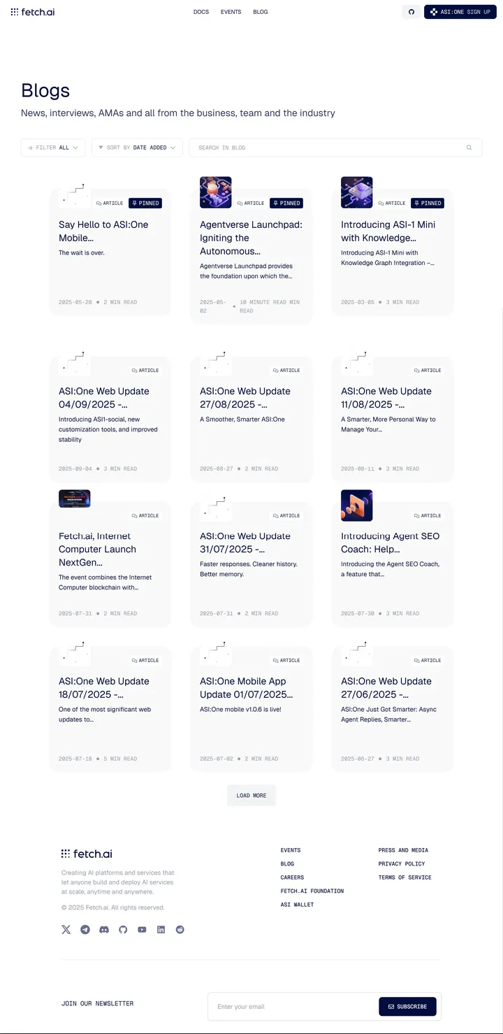 Fetch.ai Blog Screenshot