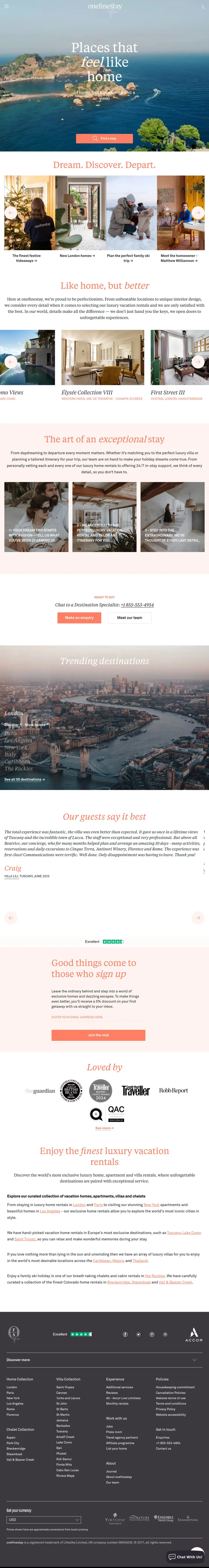 onefinestay Screenshot