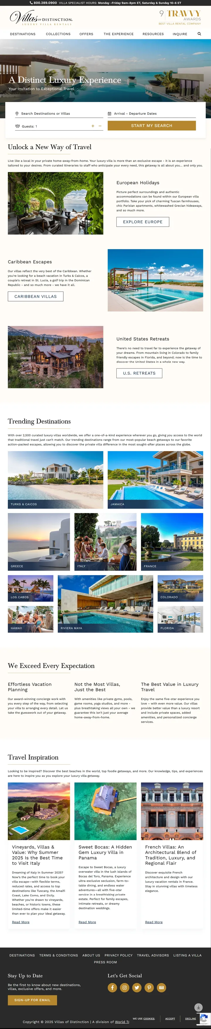 Villas of Distinction Screenshot