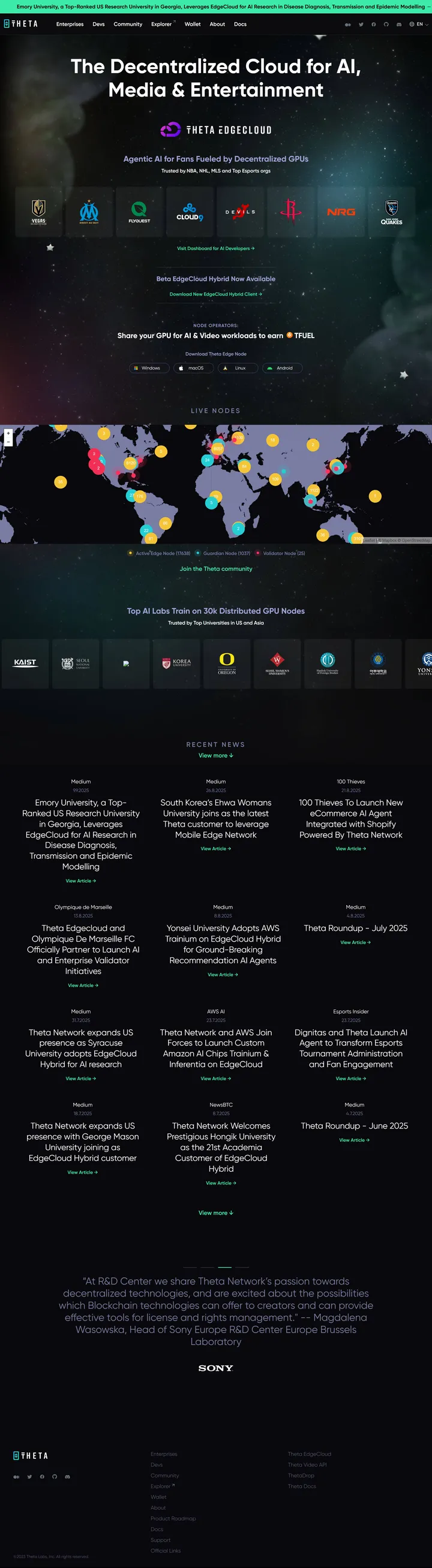 Theta Network Screenshot