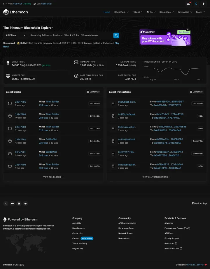 Etherscan Screenshot