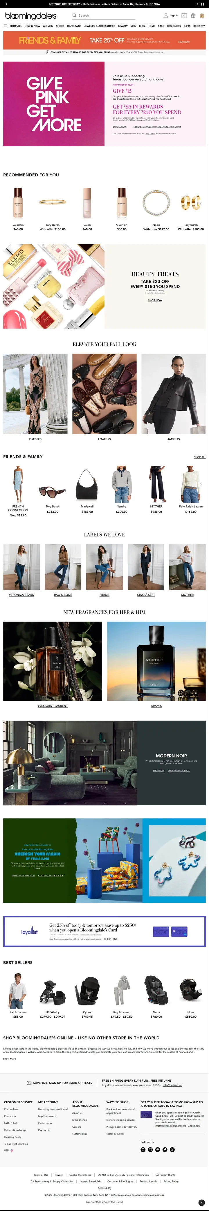 Bloomingdale's Screenshot