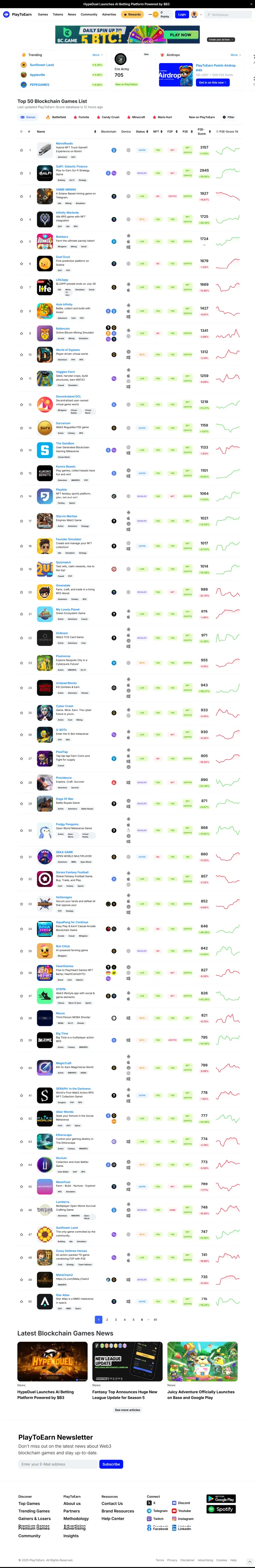 PlayToEarn Screenshot