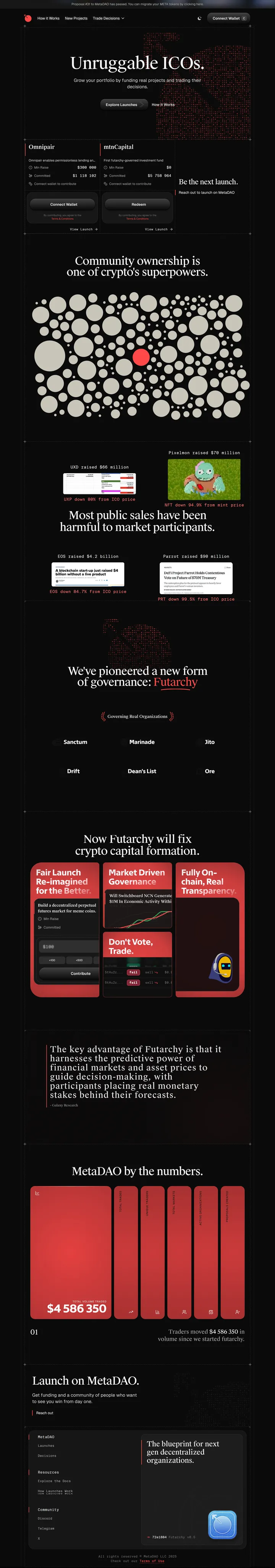 MetaDAO Screenshot
