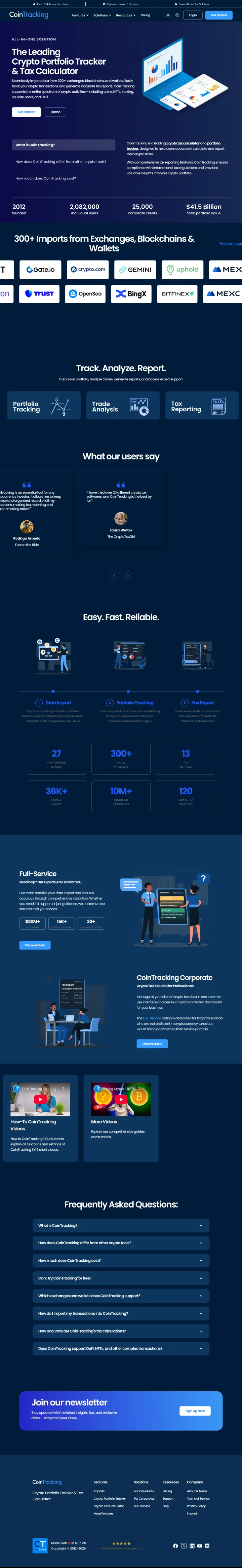 CoinTracking Screenshot