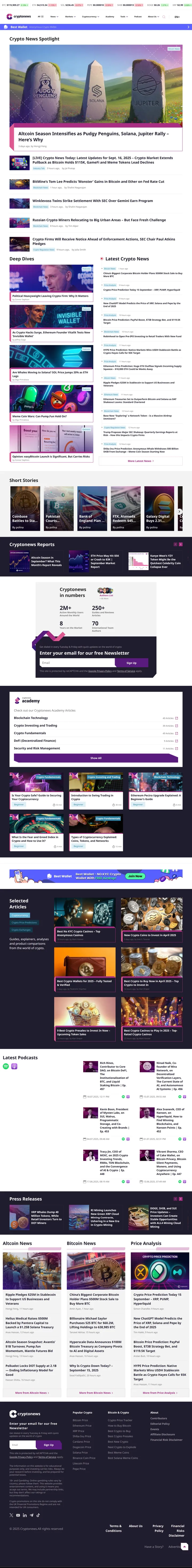 CryptoNews.com Screenshot