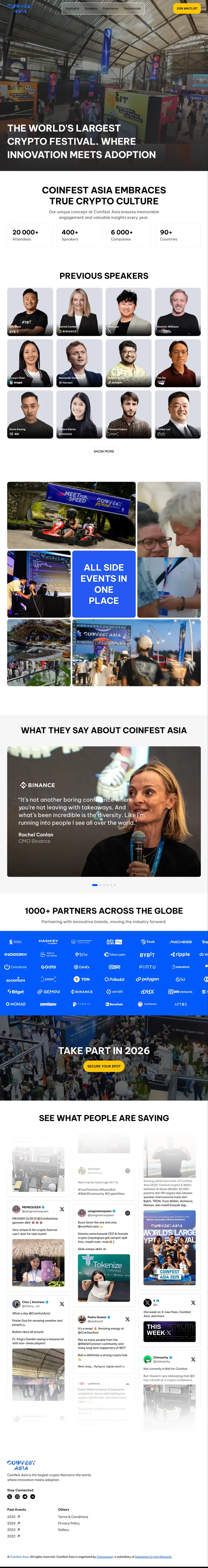 Coinfest Asia Screenshot