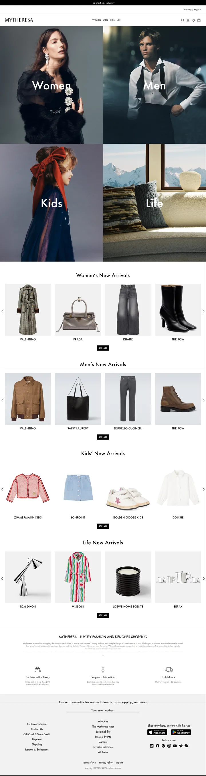 Mytheresa Screenshot