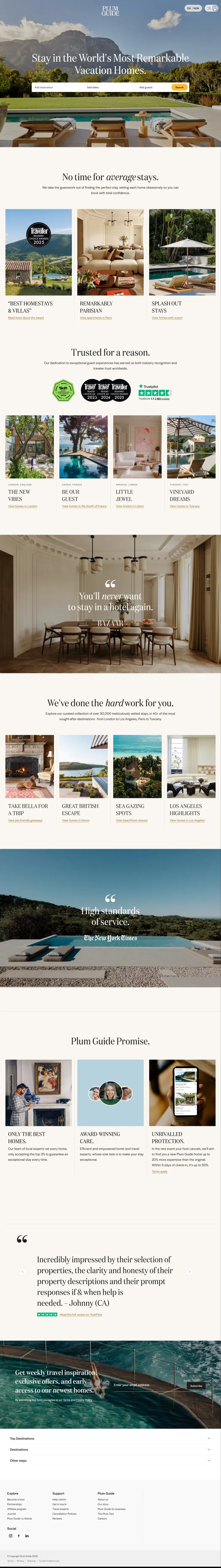 Plum Guide Screenshot