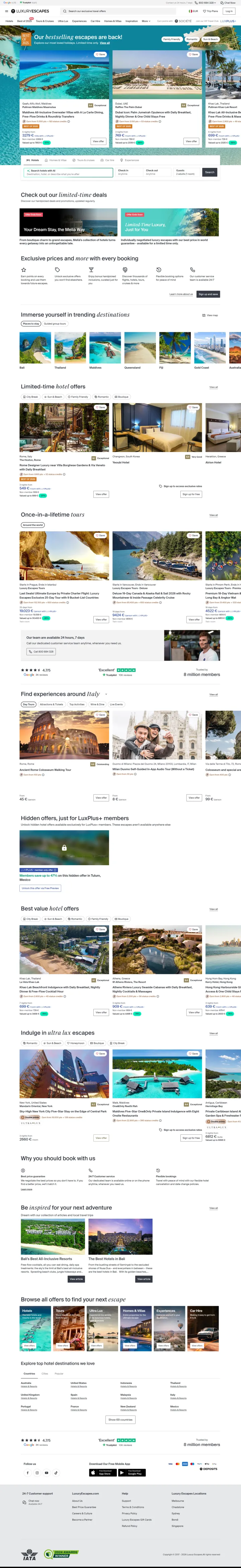 Luxury Escapes Screenshot