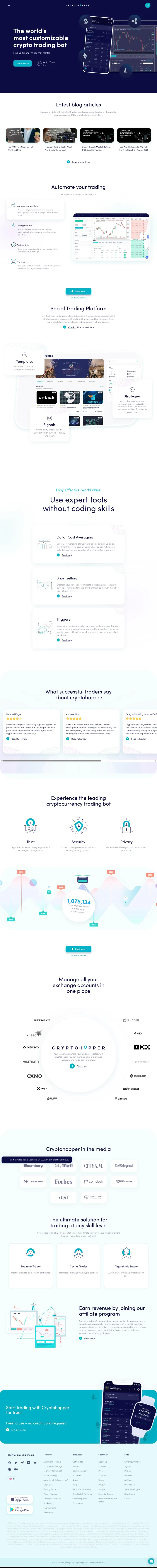 Cryptohopper Screenshot