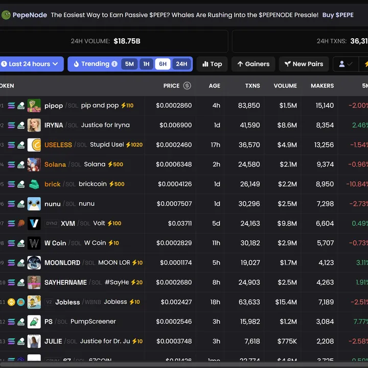 DEX Screener Screenshot