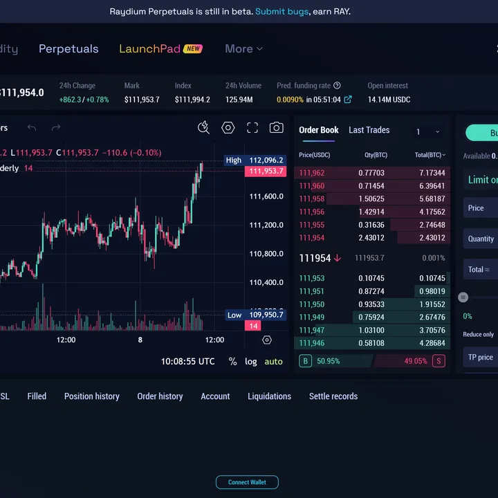 Raydium Perps Screenshot
