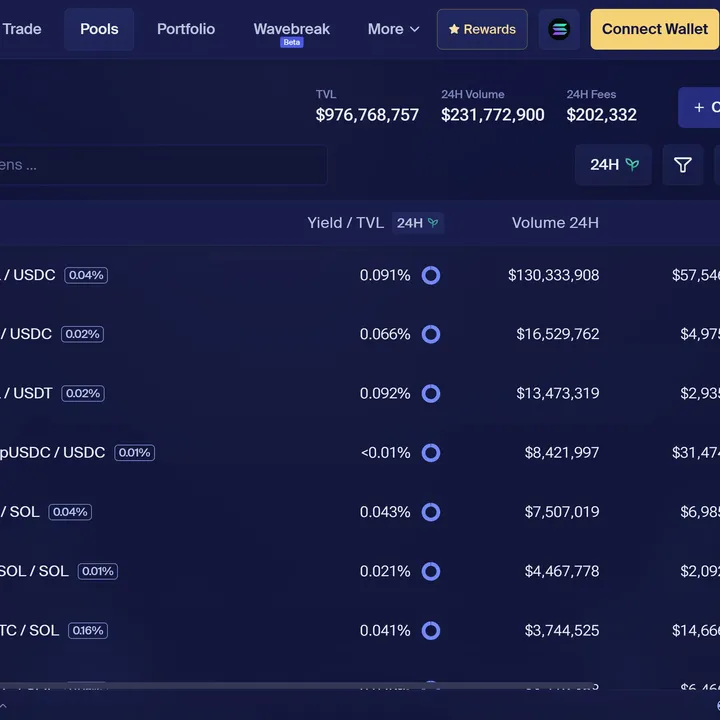 Orca Pools Screenshot